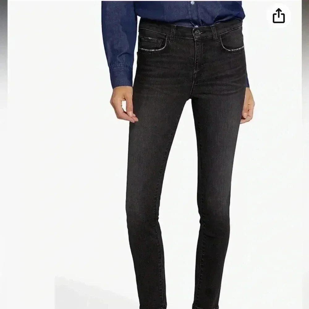 Current/Elliott Black Skinny Jeans EUC Size 28​